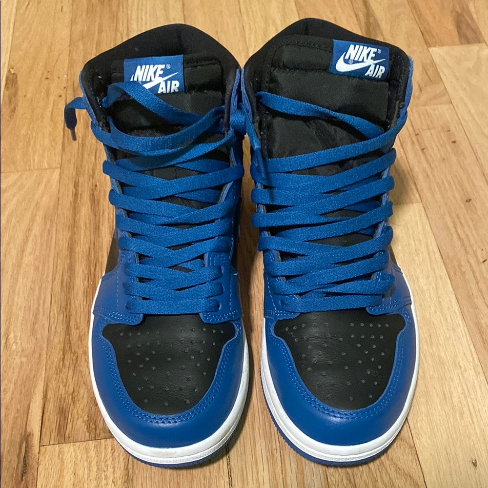 Nike Air High-Top Sneakers - Black and Blue